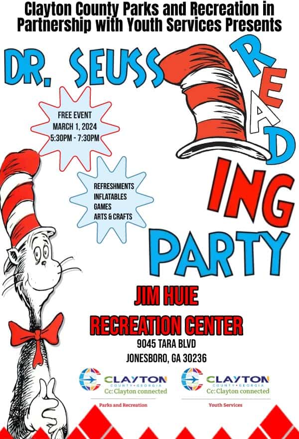 Dr. Seuss Reading Party – Clayton County Parks