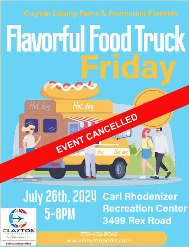 Flavorful food truck canceled July 26, 2024
